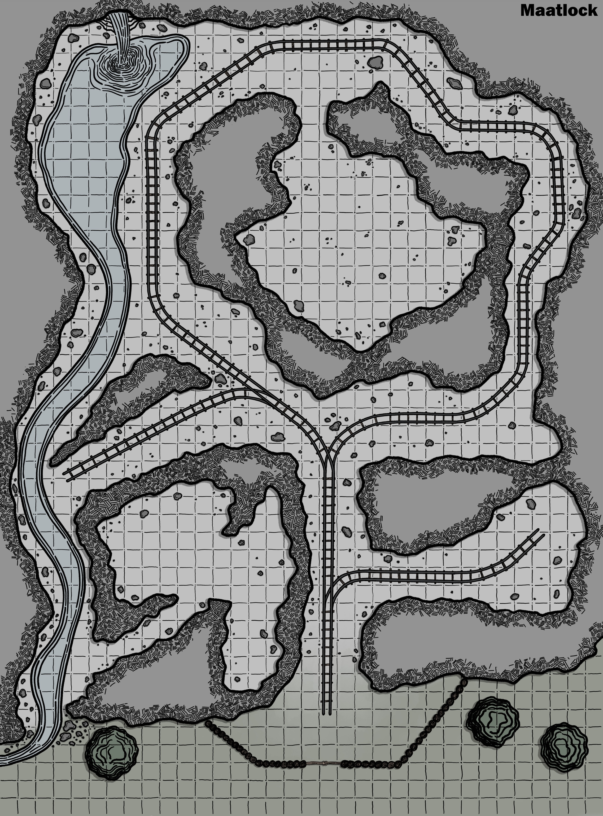 34x46, Color, Gridded, Mines Thumbnail